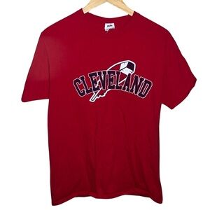 Cleveland Indians Fruit of the Loom Cotton T-shirt Size Medium